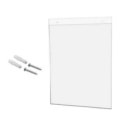 10 Pack Wall Mount Sign Holder for 11" x 14" Signage and Promotional Materials at Trade Shows Conventions and Expos Clear Acrylic with 2 Pre Drilled Holes and Hanging Hardware by Marketing Holders - size: 11"w x 14"h