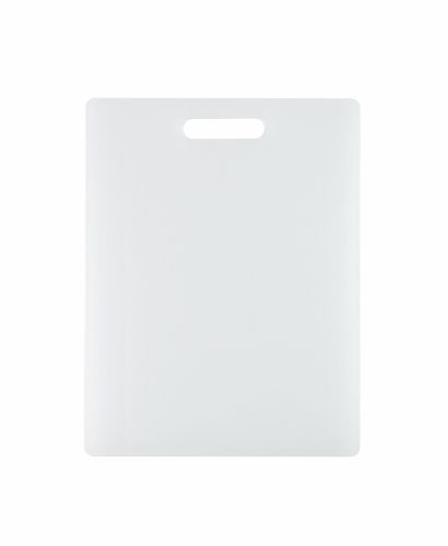 Dexas NSF Polysafe Cutting Board with Handle, 11 by 14.5 inches, White - size: 11"L x 14.5"W, style: Flat