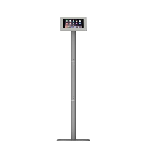 VidaMount Light Grey Enclosure and Floor Stand [Bundle] Compatible with iPad mini 4 & 5 - color: Light Grey, size: iPad Mini 4 & 5