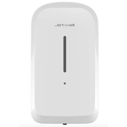 JETWELL Touchless Wall Mount White ABS Plastic Soap Dispenser 34OZ/1000ML - color: White Plastic