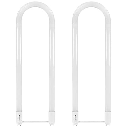 LUXRITE U Bend LED Tube Light, T8, 18W (32W Equivalent), 3000K (2 Pack) - color: 3000k (Soft White), size: 2 Count (Pack of 1)