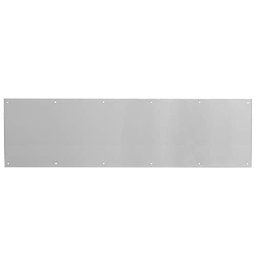Prime-Line MP4839 Door Kick Plate, 10 In. x 34 In., Satin Nickel Aluminum (Single Pack)
