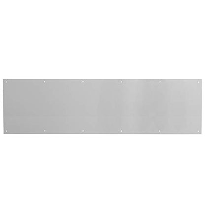 Prime-Line MP4839 Door Kick Plate, 10 In. x 34 In., Satin Nickel Aluminum (Single Pack)
