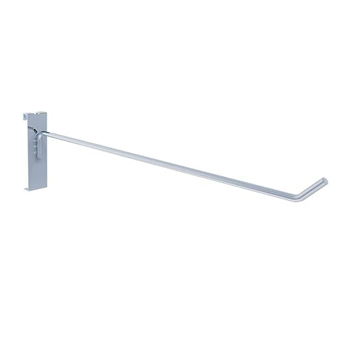 12 Inch Chrome Gridwall Hooks, 25 Pack, Metal Display Hangers - color: Chrome, size: 12 Inch