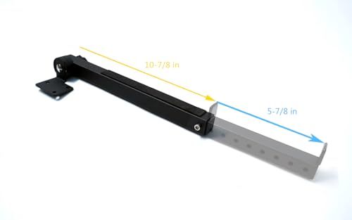 Heavy-Duty Steel Slatwall piano wall mount ,Can be rotated by 180°,Telescoping Arms (12"-18") for Keyboard Holder,Piano Stand,Piano Keyboard Stand, Music Production Equipment(1 Pair)