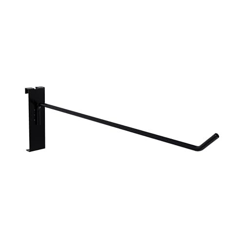 10'' Gridwall Hook Black 25 Pcs Gridwall Accessories Gridwall Pegs - color: Black, size: 10 Inch