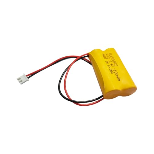 XUNTU 2.4V 1100mAh Exit Sign Battery Replacement for Exitronix 10010036 Lithonia 10010034 Interstate NIC1394 BEL-179 Exit Sign Emergency Light (6 Pack) - size: 6 PCS 1100mAh