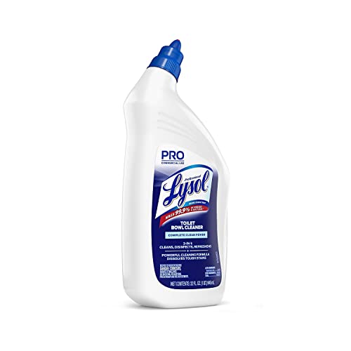 Professional Lysol, RAC74278EA, Power Toilet Bowl Cleaner, 1 Each, Blue,Green - size: 32 Fl Oz (Pack of 1)