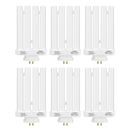 Mandala Crafts Led FML27 27-Watt Compact Fluorescent Light Bulbs, 6 Pack - color: 6500k Daylight, size: Pack of 6