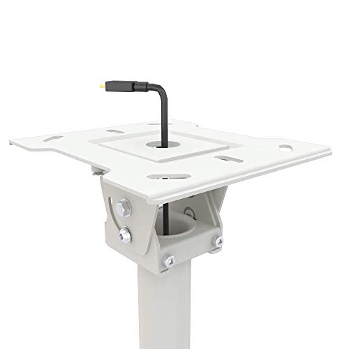 Kanto CM600W Telescoping Ceiling TV Mount for 37 to 70-inch TVs | Hanging TV Bracket with 23" of Height Adjustment | Tilt & Swivel Design | 360° Rotation | Hidden Cable Management | White - style: Indoor - For 37" to 70" TVs - White