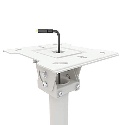 Kanto CM600W Telescoping Ceiling TV Mount for 37 to 70-inch TVs | Hanging TV Bracket with 23" of Height Adjustment | Tilt & Swivel Design | 360° Rotation | Hidden Cable Management | White - style: Indoor - For 37" to 70" TVs - White