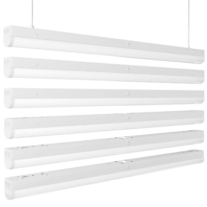 4ft LED Linear Light Fixture,50/40/30W for Office Garage Warehouse - color: Suspended Mount, size: 4FT-6P