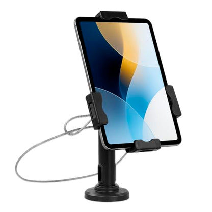 Mount-It! Universal Tablet Stand, Cable Lock & Wall Mount, 7.9-11in, Black - size: Counter - Bolt-on Base