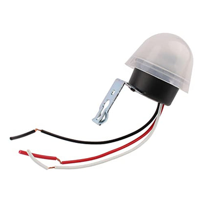 Auto On Off Photocell Night Light Switch Photoswitch Light Sensor Switch (1PC AC110V 10A) - color: 1PC ROUND, size: AC 110V