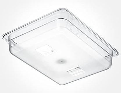CURTA 6-Pack 1/2 Size 4" Deep NSF Polycarbonate Food Pans | Dishwasher & Freezer Safe Clear Container for Prep Tables, Buffet, Salad Bar, Commercial & Home Kitchen - color: 1/2 Size, size: 4" Deep