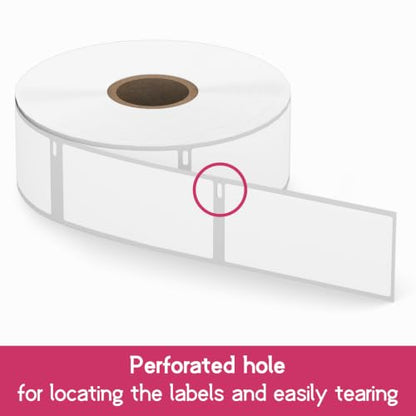 12 Rolls, 6000 Barcode Labels Replacement for DYMO 30336 (1" x 2-1/8") - size: 1" x 2-1/8" | 30336-12 Rolls