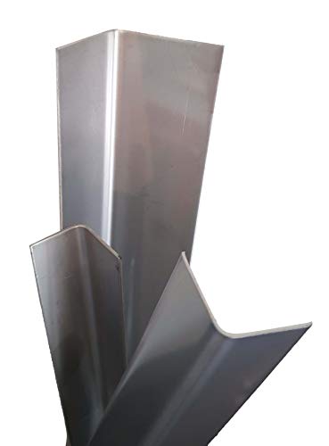 (4) Brushed Stainless Steel Corner Guard Angle 3/4 x 3/4 x 48" 20ga 304 0600112