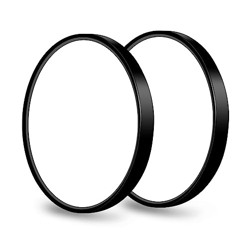 2 Pack LED Flush Mount Ceiling Light Fixture, 9 Inch Modern Ceiling Light - color: Black, size: 9Inch-2Pack