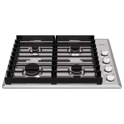 ThermoMate Heavy 30 Inch Gas Cooktop with 4 Italy Sabaf Power Burners, Built In Gas Stove Top of 304 Stainless Steel, NG/LPG Convertible with Thermocouple Protection CSA Certified - size: 30 inch 4 burners