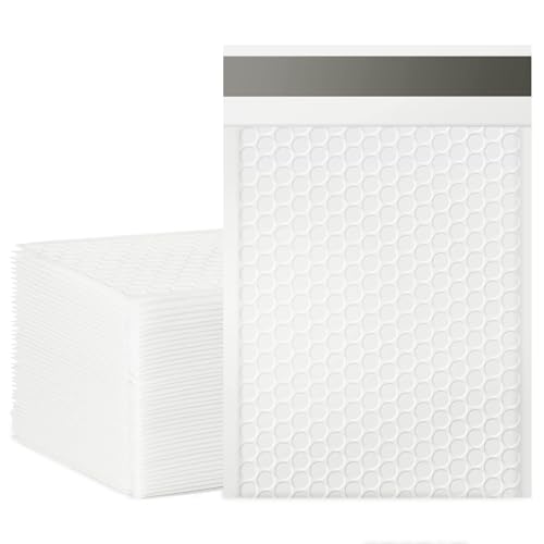 packbabol Bubble Mailers, 6x9 Inch Padded Bubble Mailers Pack of 50 Bubble Envelopes Opaque Self Seal Adhesive Waterproof Bags for Shipping and Packaging (White, 6x9-50Pc) - color: white, size: 6x9-50Pc