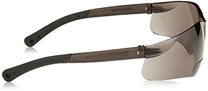 Crews BKH25G BearKat Magnifier Polycarbonate 2.5 Diopter Gray Lens Safety Glasses with Non-Slip Hybrid Black Temple Sleeve (Pack of 2) - color: Gray Lens, size: 2.5 Diopter (Pack of 2)