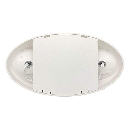 Amazon Basics LED Emergency Light, UL Certified, 6-Pack, Adjustable Two LED Bug Eye Head, Battery Backup, 90-Minute Backup, Nickel Cadmium