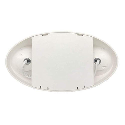 Amazon Basics LED Emergency Light, UL Certified, 6-Pack, Adjustable Two LED Bug Eye Head, Battery Backup, 90-Minute Backup, Nickel Cadmium
