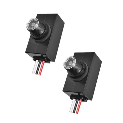 2Pcs Hard-Wired Post Eye Light Control Sensor, 100-277V Auto On/Off