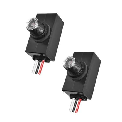 2Pcs Hard-Wired Post Eye Light Control Sensor, 100-277V Auto On/Off