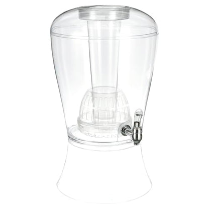 CreativeWare 3 Gallon Beverage Dispenser With Ice Cylinder And Fruit Infuser - size: 3 Gallon