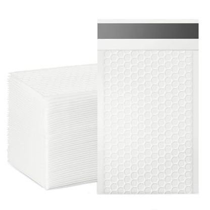 packbabol Bubble Mailers, 4x7 Inch Padded Bubble Mailers Pack of 50 Bubble Envelopes Opaque Self Seal Adhesive Waterproof Bags for Shipping and Packaging (White, 4x7-50Pc) - color: white, size: 4x7-50Pc