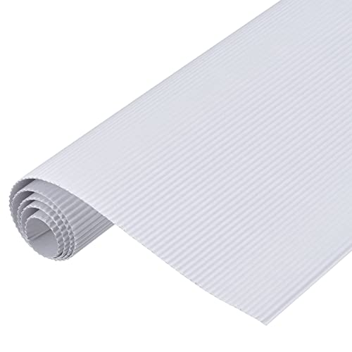 MECCANIXITY Corrugated Paper Sheets 5pcs 27x20inch White - color: White, size: 27-inch x 20-inch