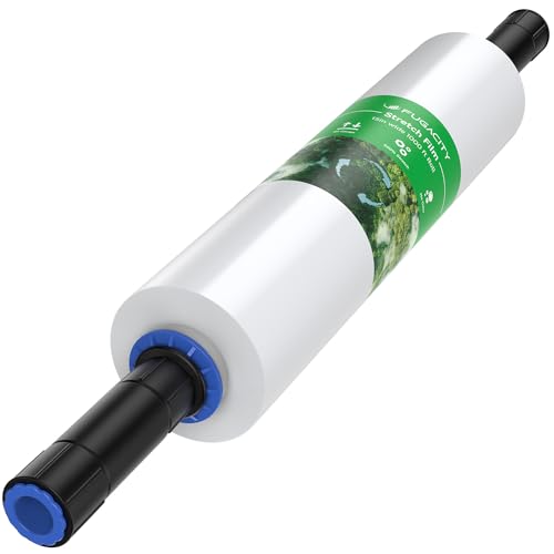 FugaCity Stretch Wrap Film-15 in 1000 FT 60 Gauge (1 Roll with Handles) Shrink Wrap for Furniture Wrapping Shipping, Moving Supplies Clear Plastic Wrap, Heavy Duty Industrial Strength,500% Stretch - size: 1 Pack(with Handles)