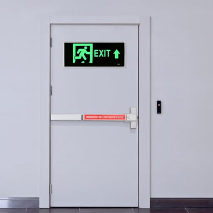 Door Security Bar, Commercial Door Push Bar Panic Exit Device, Panic Bar Lock Set Emergency Door Hardware, Emergency Hardware Parts Gate Lock with 2 Keys, Applicable Door Width ≥ 17.13in