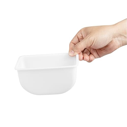 Restaurantware White Plastic Pint Insert, 5.5 x 3.5 x 2.8 In - size: 1.25 Pint