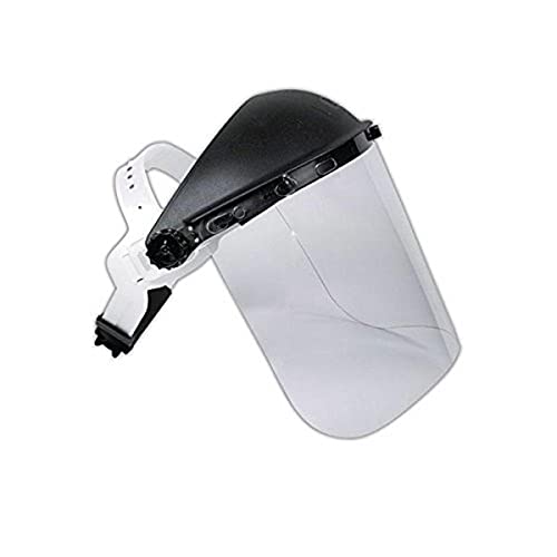 MAGID Impact-Resistant Headgear Face Shield with Ratchet Suspension, 1 Pair (IHG7RK8154) - style: Headgear & Face Shield