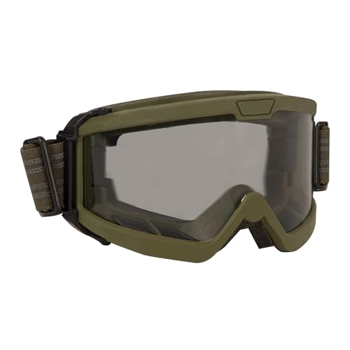 Rothco ANSI Rated OTG Goggles – Ansi Z87‑1 Over‑The‑Glasses Anti‑Fog Safety Eyewear - UV400 Protection - color: Olive Drab / Smoke
