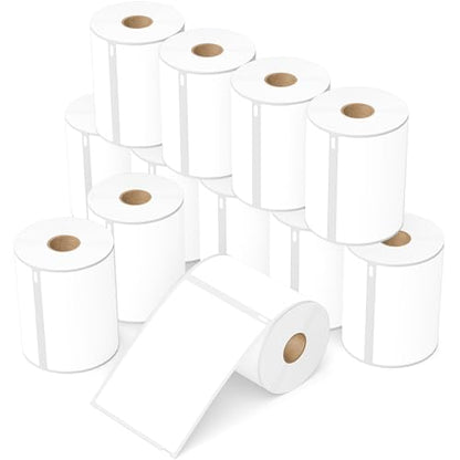 12 Rolls, 3600 Labels Replacement for DYMO 1744907 (4" x 6") - size: 4" x 6" | 1744907-12 Rolls