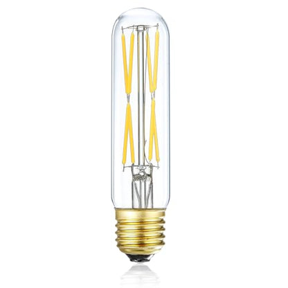 T10 LED Bulb, 8W Dimmable, 75-100W Equivalent, 4000K Daylight, 850 Lumens, E26 Base, Clear Glass - color: T10-8w-4000k-1p