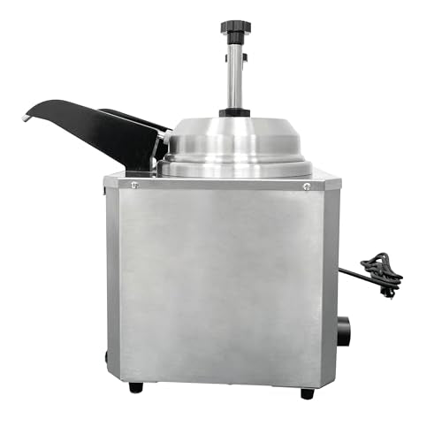 Kratos Commercial Hot Topping Dispenser with 2-Heated Spout and Pump - size: Double Warmer with Heated Spout