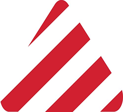 5S Location Marking Arrowhead - Adhesive Laminated Durable Triangle Shaped Floor Marker by Graphical Warehouse- Rounded Corners (Pack of 25) (2x2x2", Red/White) - color: Red/White, size: 2x2x2"