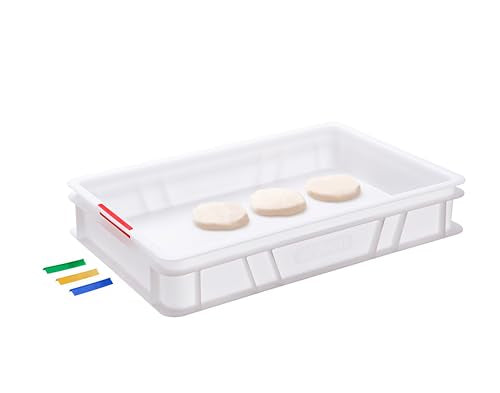 Araven Dough Box Lid, Polypropylene Cover for Dough Boxes and Food Storage Containers, Use in Commercial or Home Kitchen, 24 x 16 Inches, 5 Count, White