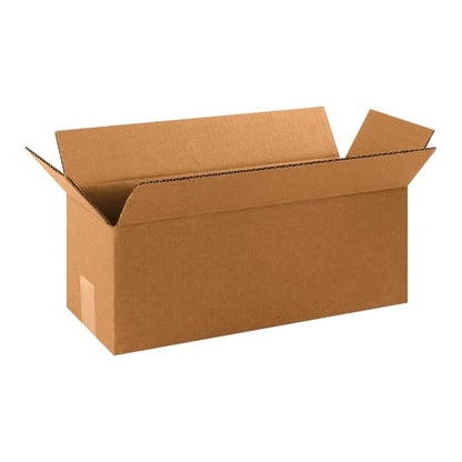 BOX USA Long Boxes Holds 65lbs, 16x6x6 25-Pk for Shipping