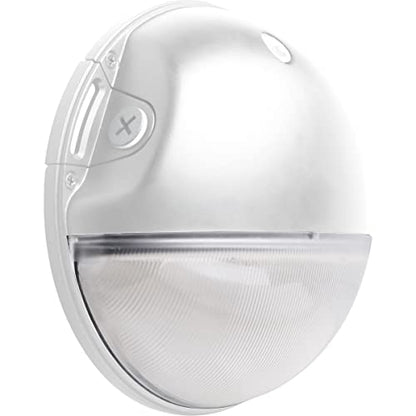 Nuvo 65/752 LED CCT Selectable Small Round Aluminum Outdoor Wall Pack Light, 3000K/4000K/5000K, 20W, White - color: White