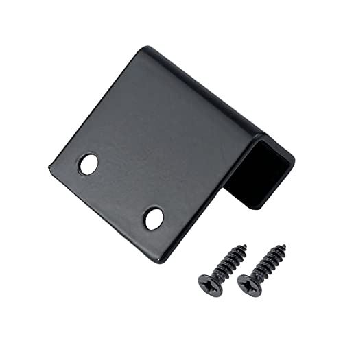 Coshar 10 Pcs Thicken Stainless Steel Tile Hanger Wall Tile Display Bracket - size: 15mm Inner Width(Black)