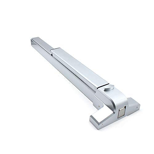 Lock Hardware Latches Stainless Steel Heavy Duty Commercial Rim Exit Device for 30"-36" Single Door Hardware Latches Door Push Bar Panic Exit Device with Keys