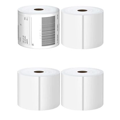 4 Rolls 1800 Labels Direct Thermal Labels 4x6-450 Labels/Roll - size: 4 Rolls | 450 Labels