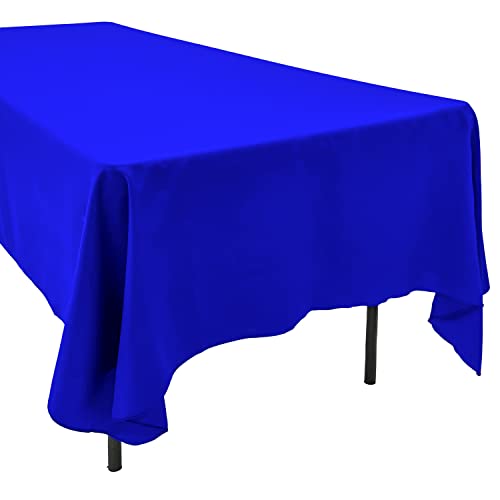 AK Trading 60 x 102-Inch Rectangular IFR Polyester Tablecloth - Royal Blue - color: Royal Blue, size: 102" x 60" (Rectangular)