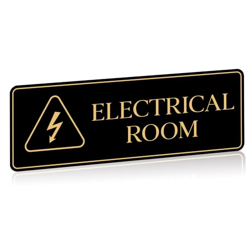 Electrical Room Door Sign for Business,Self-Adhesive Durable Modern - color: ELECTRICAL ROOM 638