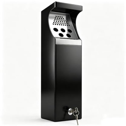 Wall Mounted Trash Can Outdoor Cigarette Butt Disposal Receptacle